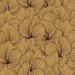 autumn leaves vector seamless pattern. background for fabrics, prints, packaging and postcards