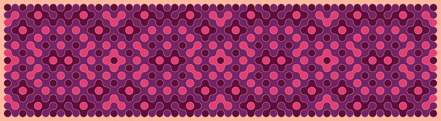 Multicolor truchet tiling connections illustration