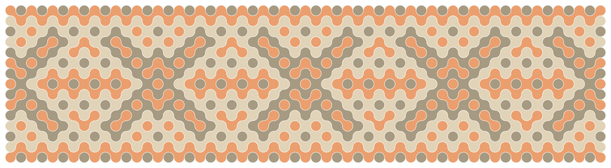 Multicolor truchet tiling connections illustration