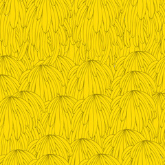 bunches of bananas vector seamless pattern