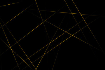 Abstract black with gold lines, triangles background modern design. Vector illustration EPS 10.