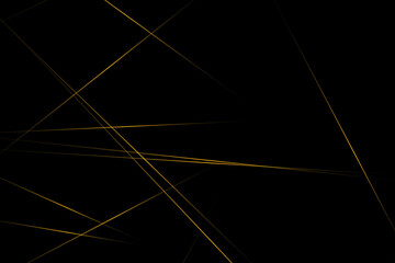 Abstract black with gold lines, triangles background modern design. Vector illustration EPS 10.