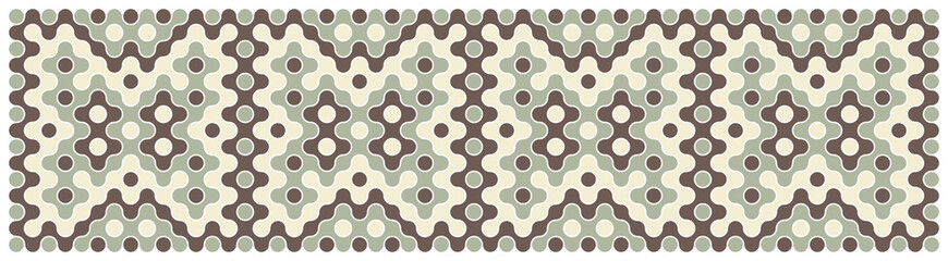 Multicolor truchet tiling connections illustration