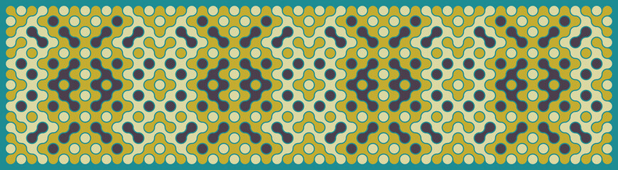 Multicolor truchet tiling connections illustration