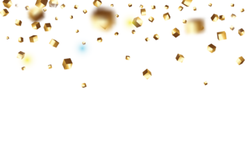 Glitter Cube Confetti Falling from the Left.