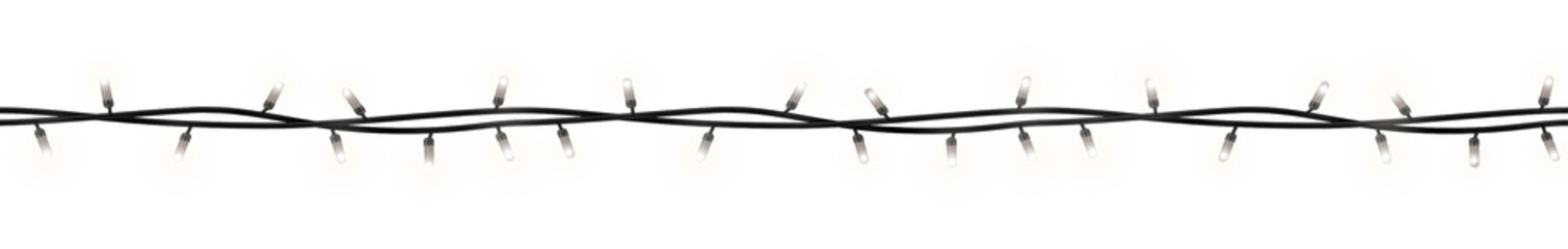 Realistic Light Garlands with Led Bulbs for Festive Christmas Decoration