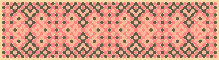 Multicolor truchet tiling connections illustration