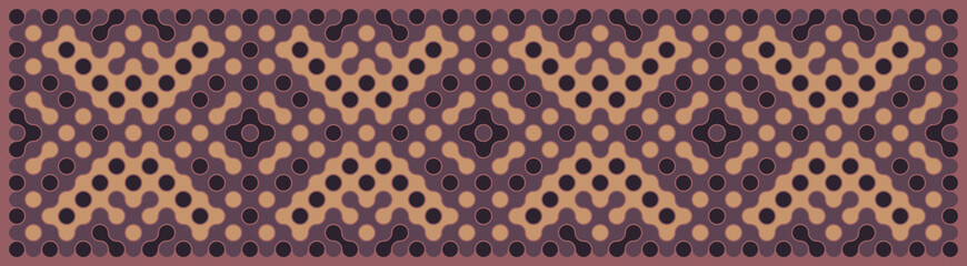 Multicolor truchet tiling connections illustration