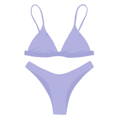 Purple bikini swimsuit