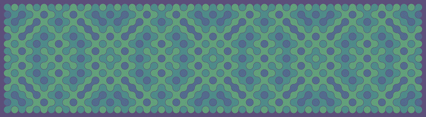 Multicolor truchet tiling connections illustration