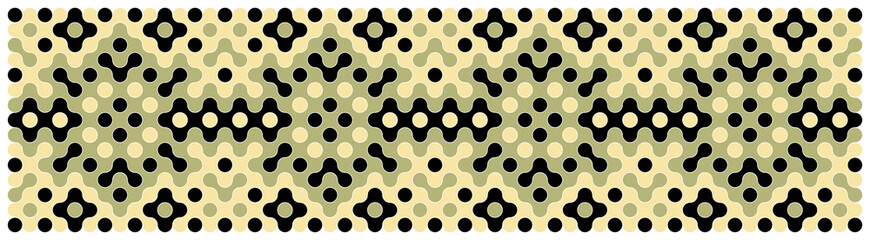 Multicolor truchet tiling connections illustration