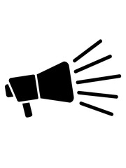 Megafon laute Rede Symbol 
