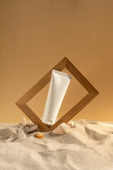 solar tube with frame