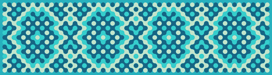 Multicolor truchet tiling connections illustration