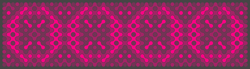 Multicolor truchet tiling connections illustration