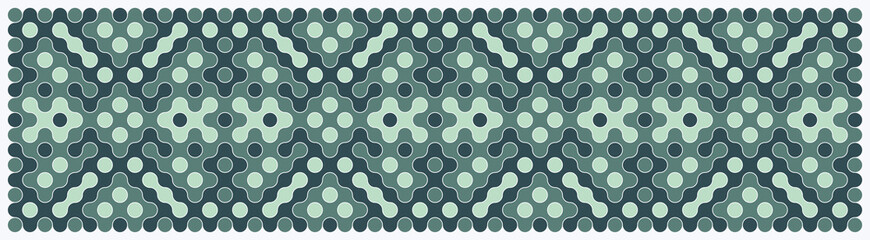 Multicolor truchet tiling connections illustration