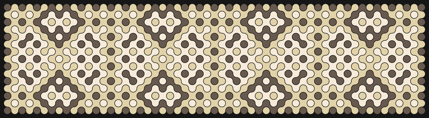 Multicolor truchet tiling connections illustration