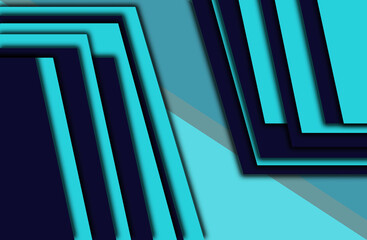 stack plates blue and light blue background