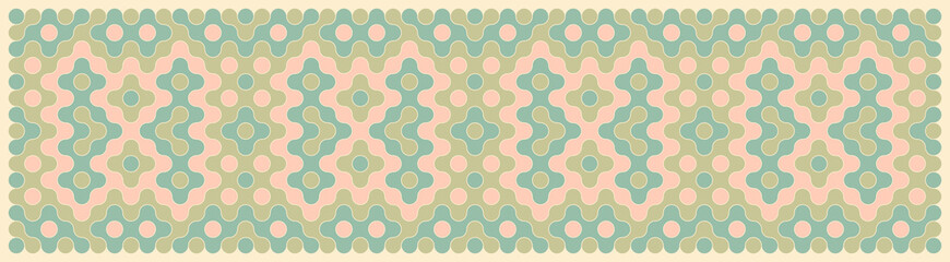 Multicolor truchet tiling connections illustration