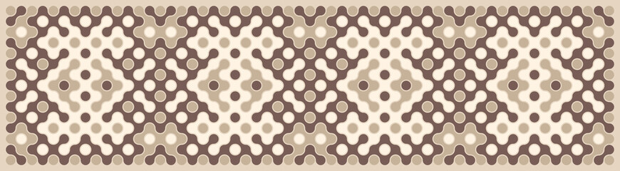 Multicolor truchet tiling connections illustration