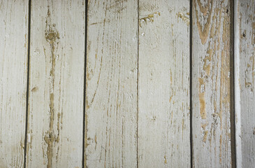 Weathered, recycled white wood background