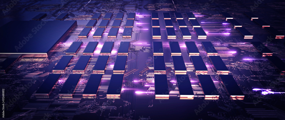 Poster Technology background/Technology background of the abstract computer motherboard, can be used in the description of technological processes, science. Can be used as digital dynamic wallpaper.