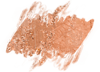 Rose gold metallic and glitter brush strokes