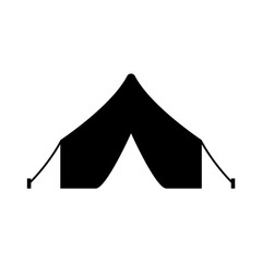 Vector tent black canvas icon marquee party event silhouette tent icon © kolonko