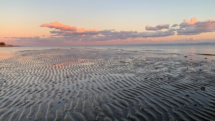 sunset over Long Island sound