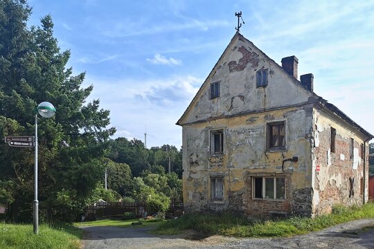 old house in czech town stribro