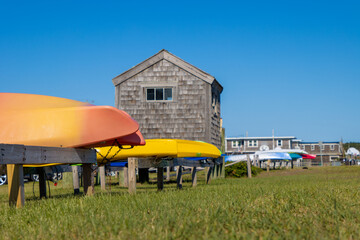 Kayak storage near beach