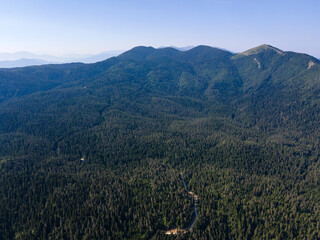 Aerial view of Popovi Livadi Area at Pirin Mountain, Bulgaria