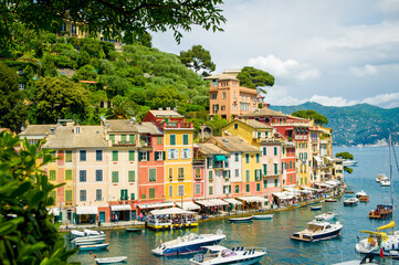 Fototapeta na wymiar Portofino on the Ligurian Coast of Italy.