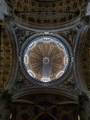 Fototapeta premium Interior view of the dome in the Saint Mary Assunta Cathedral in Como, Italy.