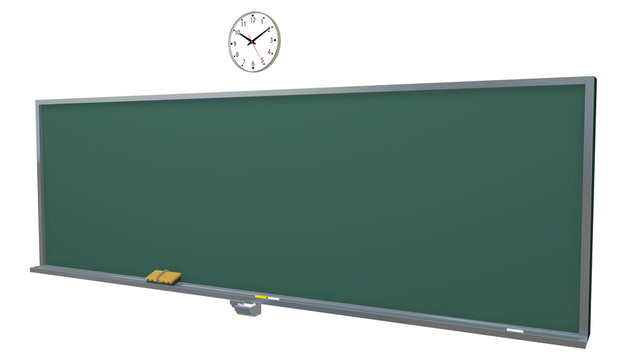 教室の黒板を右方向から見たイメージ