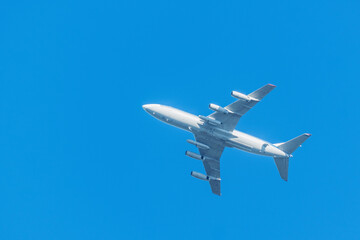 Flight of the plane.