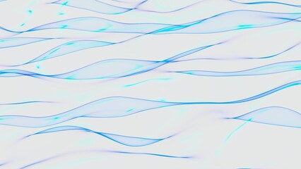 Abstract of blue wave in a spiral against a white background. Concept image of technological innovations, strategies and revolutions . 3D illustration. 3D CG.