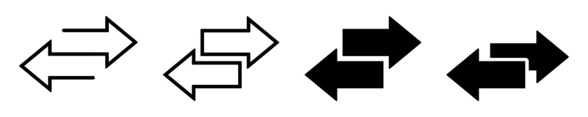 Fototapeta Transfer icon. Exchange arrow icon, vector illustration obraz