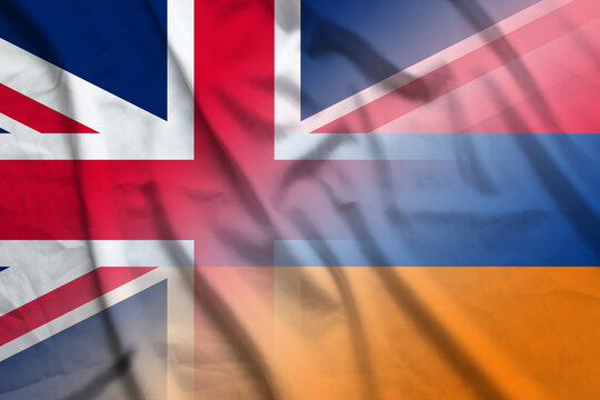 England and Armenia national flag international relations ARM GBR