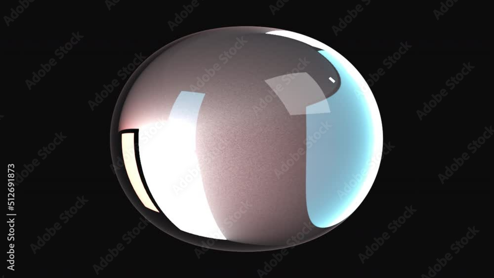 Poster metaballs glass. computer generated 3d render