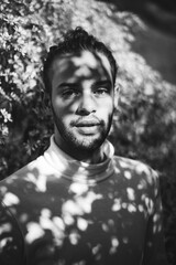 Man in the woods - Winter Landscape