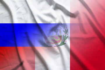 Russia and Peru government flag international relations PER RUS