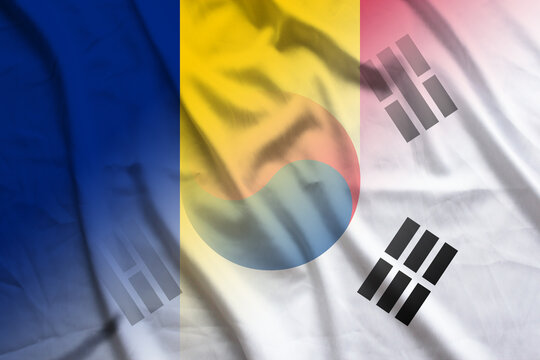 Romania and South Korea official flag transborder negotiation KOR ROU