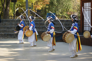 Samul nori  is a genre of percussion music that originated in Korea. The word samul means "four objects", while nori means "play". It is performed with four traditional Korean musical instruments.