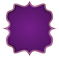 Islamic Gold and Purple Frame for Text