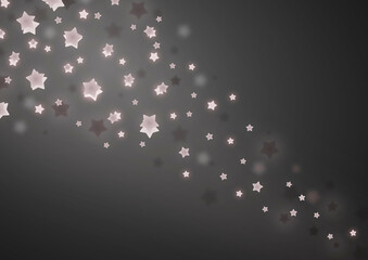 Gwiazdy na ciemnym szarym tle. Mieniące się, migające gwiazdy na wieczornym niebie. Tło do projektów. Minimalistyczna kompozycja.