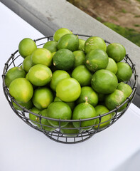 bowl of limes