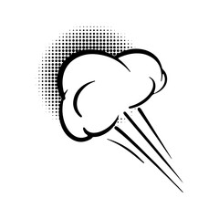 Comic conversation Speech Bubble, Doodle speech balloon