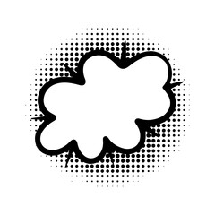 Comic conversation Speech Bubble, Doodle speech balloon