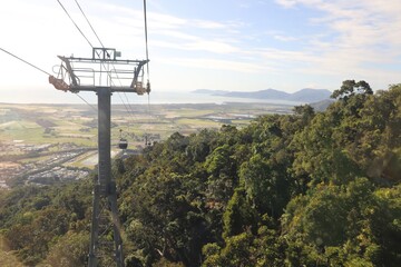 Spectacular views over the rainforest in Cairns